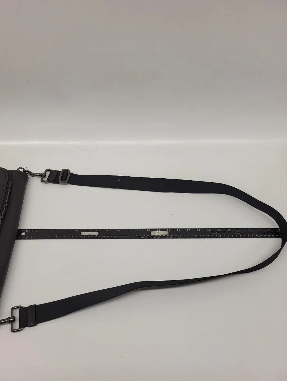 Coach Graham Foldover Tote F50712 Black Leather Convertible Crossbody
